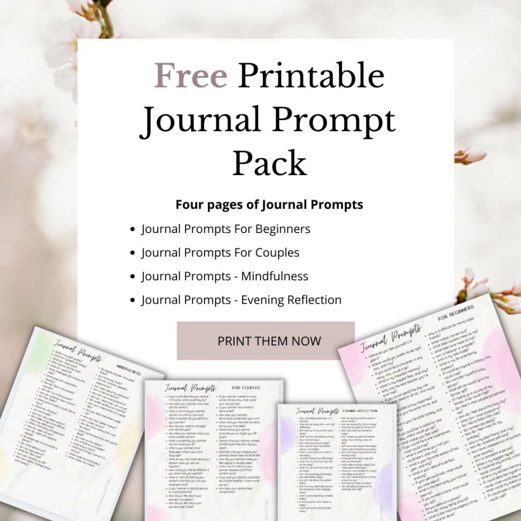 Printable Journal Prompts Mello Woman