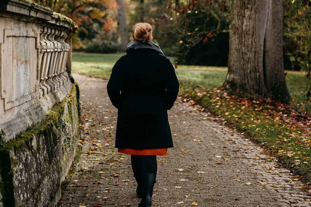 Woman walking in nature