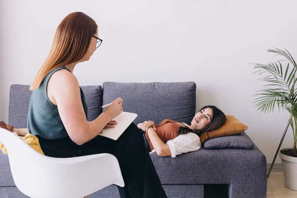 Woman at therapy